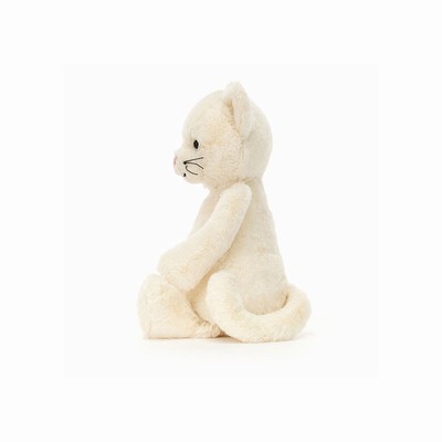 Jellycat Bashful Cream Cat USA | 87052MOHI